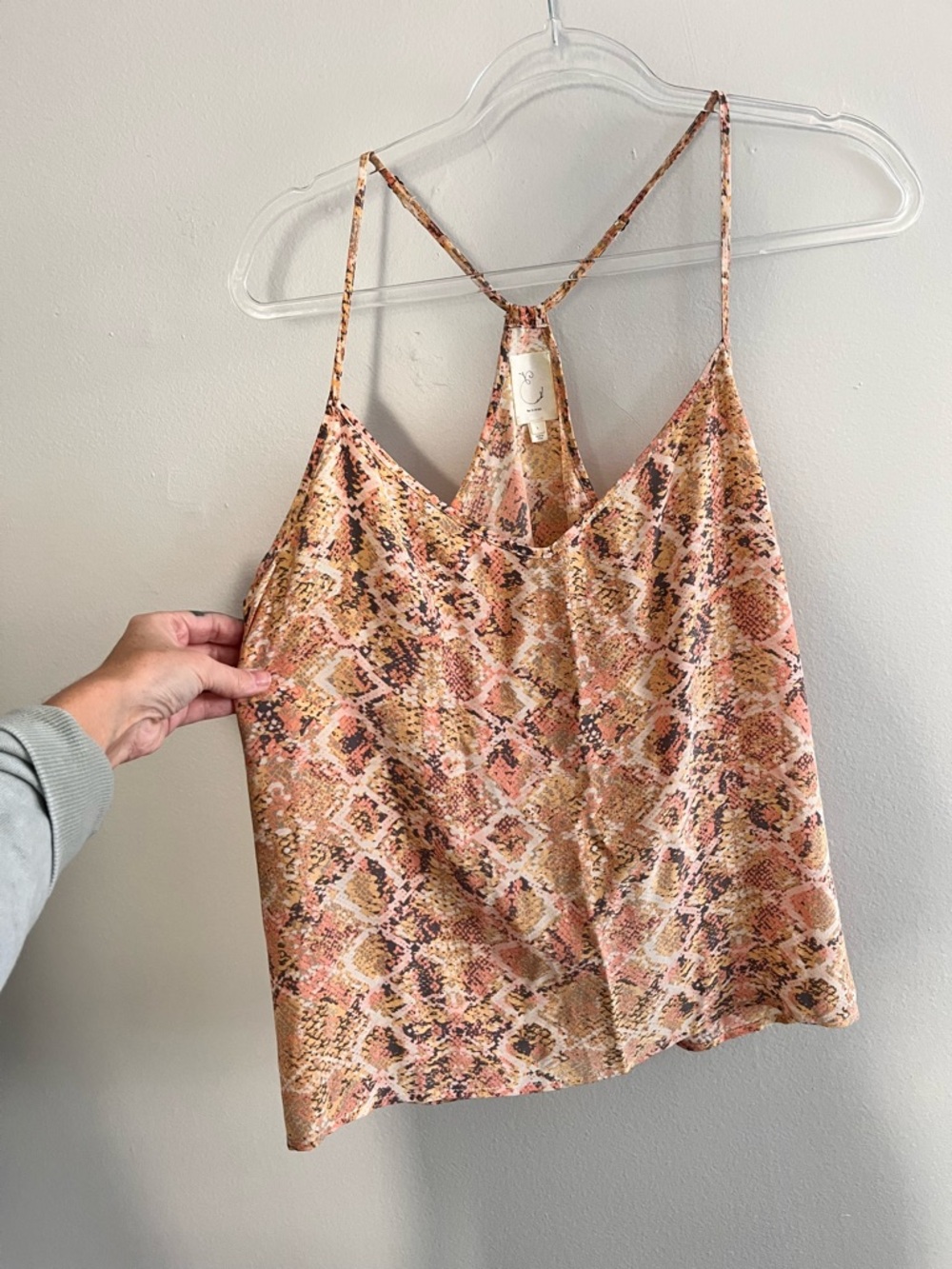 ANTHROPOLOGIE E BY ELOISE 100% Silk Racerback Tank Top - Picture 4 of 6